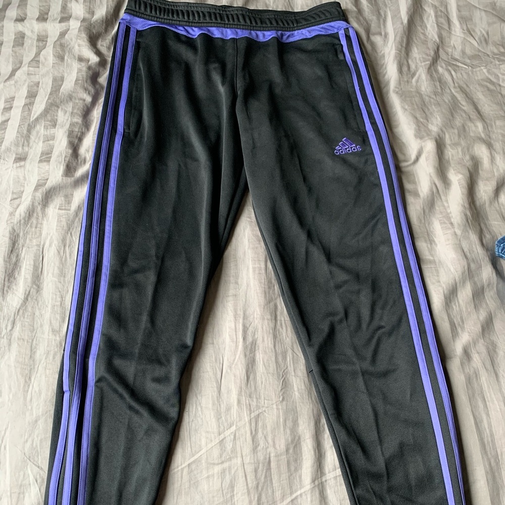 purple adidas pants!💜